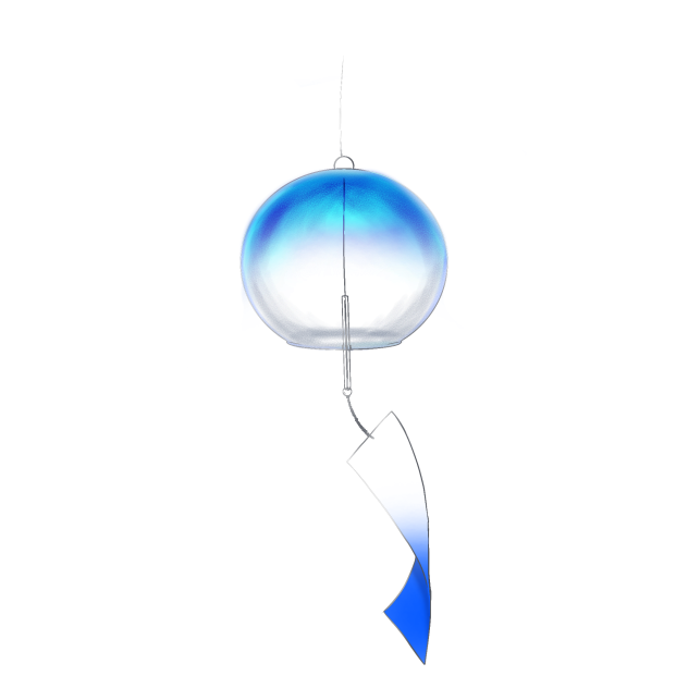 風鈴　青