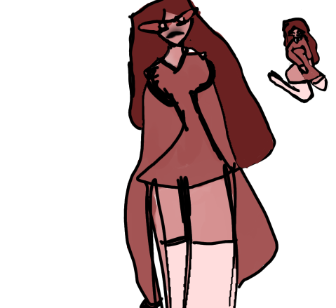 Hazbin hotel oc (also sorry if I traced)