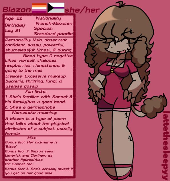 Blazon info sheet