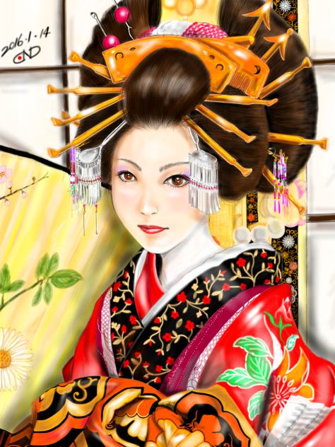 花魁（おいらん）〜Kimono beauty