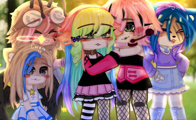 Edit of my Gacha ocs over the years