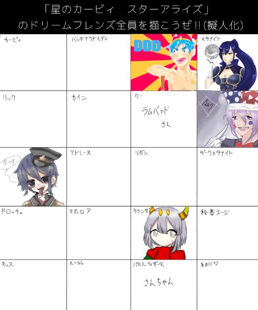 カービィ擬人化合作