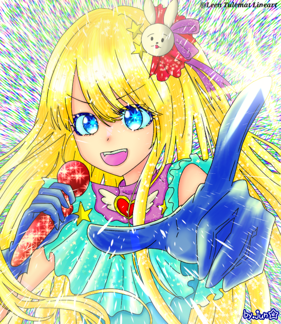 リーン様の素敵線画塗らせて頂きました!!