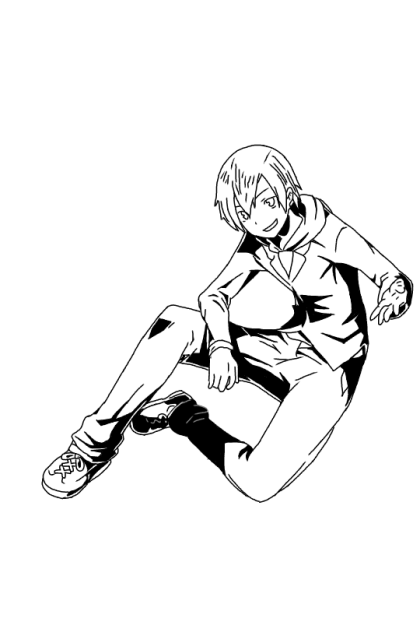 紀田正臣　線画