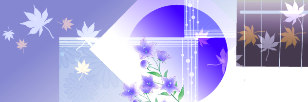 桔梗華道風フリーヘッダー２(Twitter)