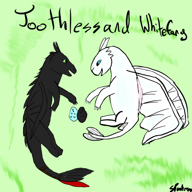 toothless and whitefang