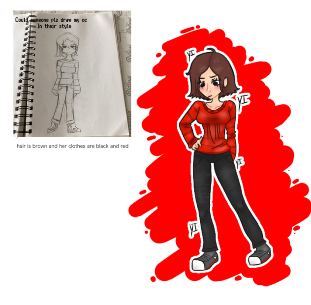I drew some1s oc in my style♡