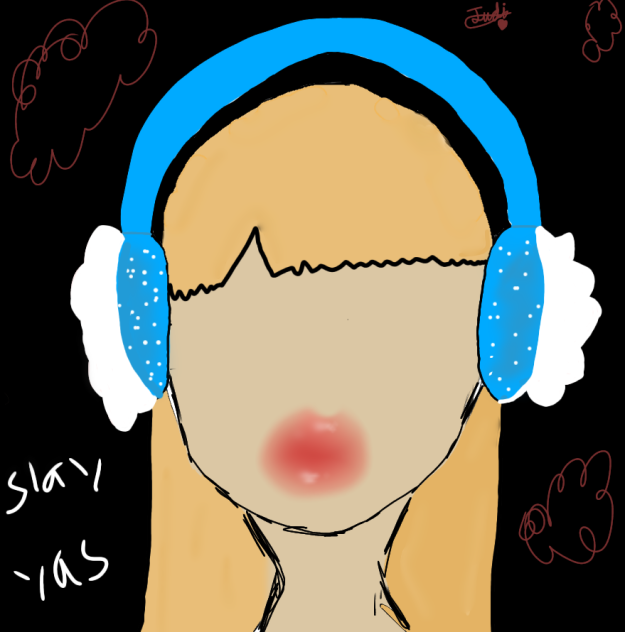 she is blind 😭 🖤 my art is a joke 🤣
