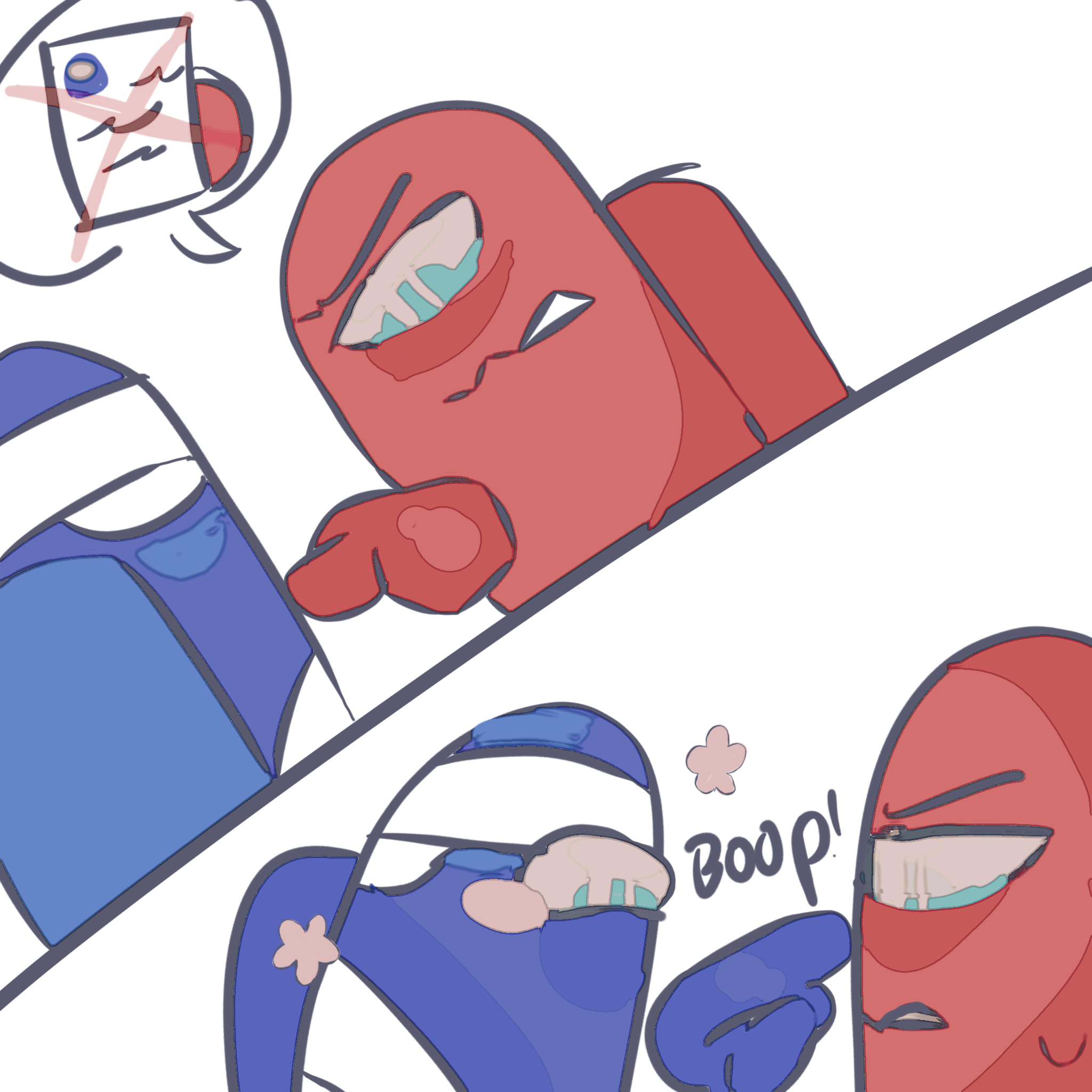 Red and Blue - ibisPaint