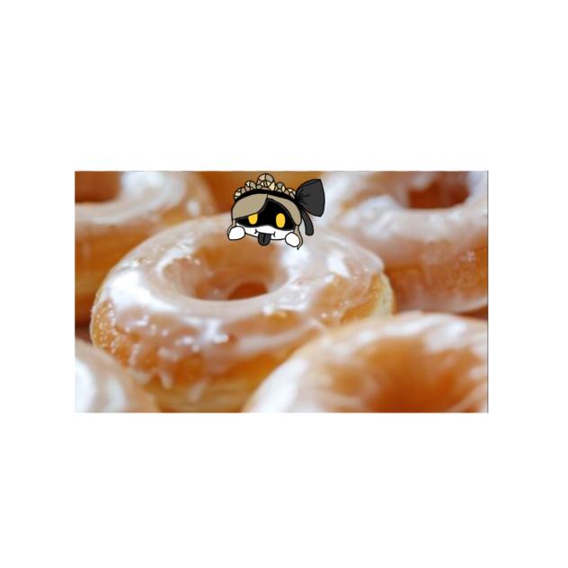Mini Cyn eating donut xD