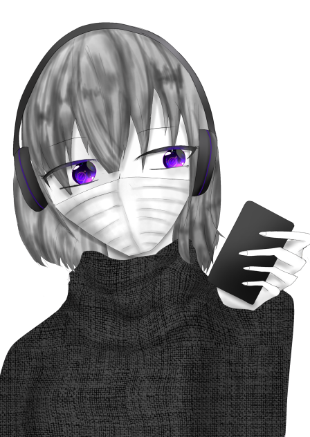 マスク美女
