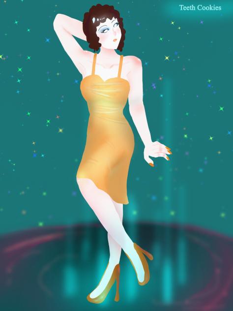 1920s flapper lady!!