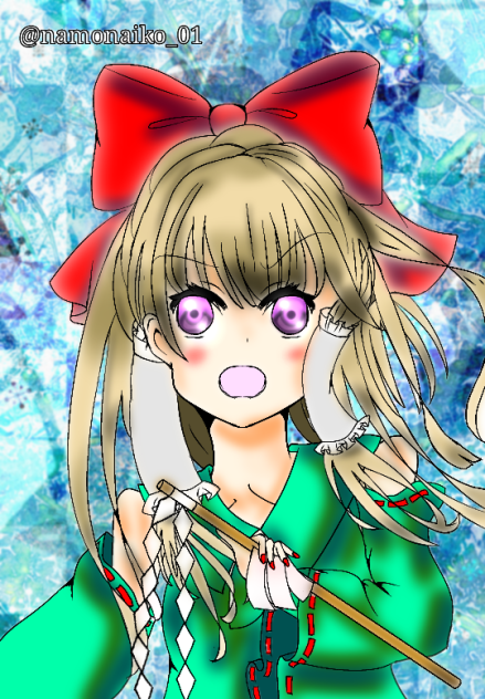 名もない子さんの線画を、