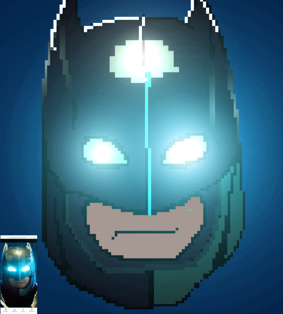 Batman Batsuit Pixel art