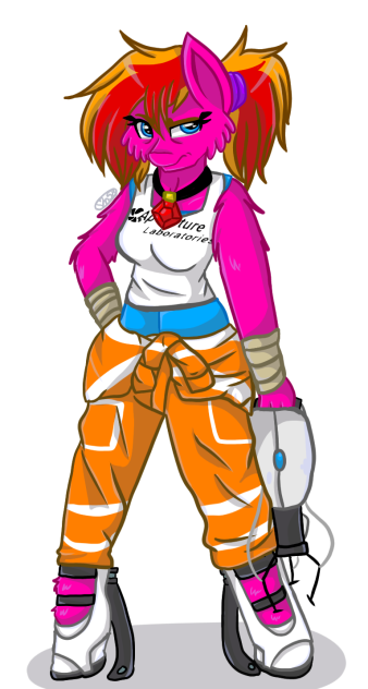 Stella as Chell (Portal and Portal 2)