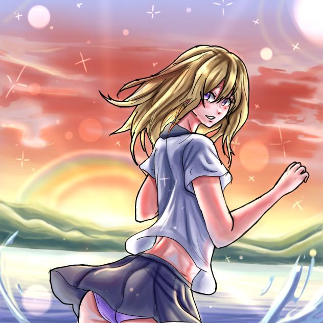 Playing In The Beach