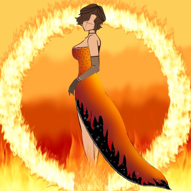 FIRE ALARM elemental dress