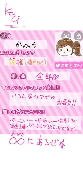すとぷりのプロフ