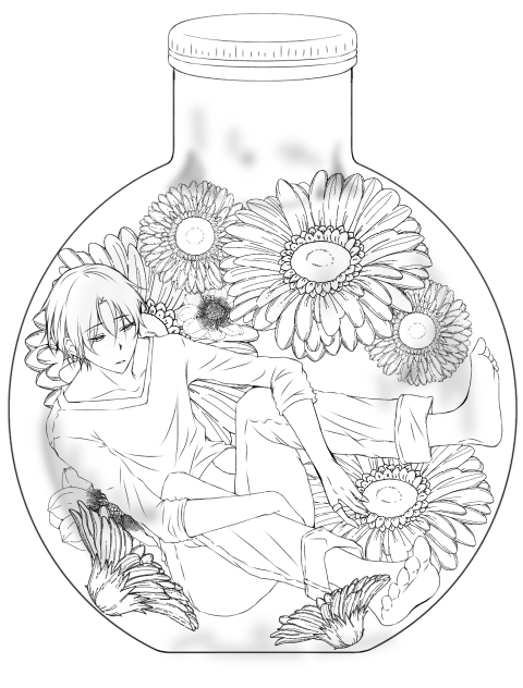 ハーバリウム ［線画］
