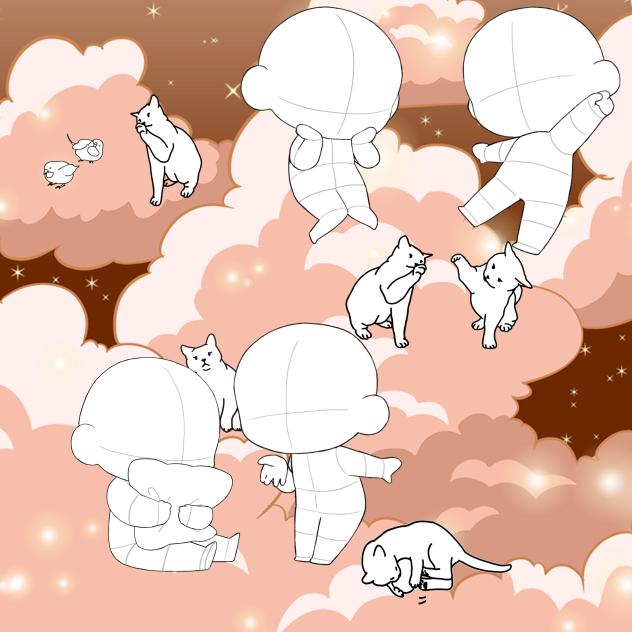 Cats and people collab