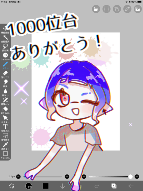 1000位ありがとう！