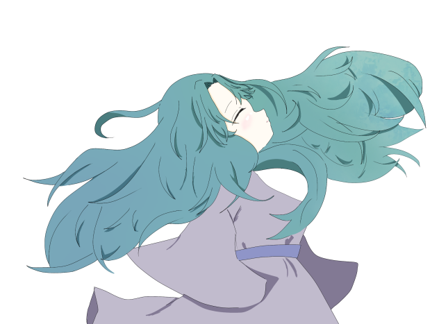 横顔…のつもり