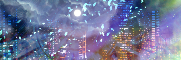 フリーヘッダー眠らない街(Twitter)