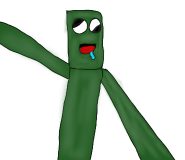 green rainbow friends