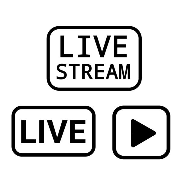 Live stream icons