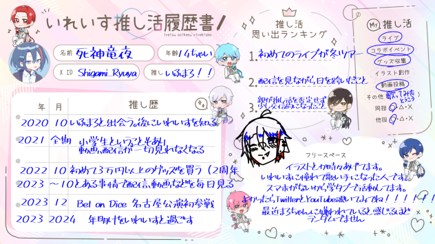 推し活履歴書
