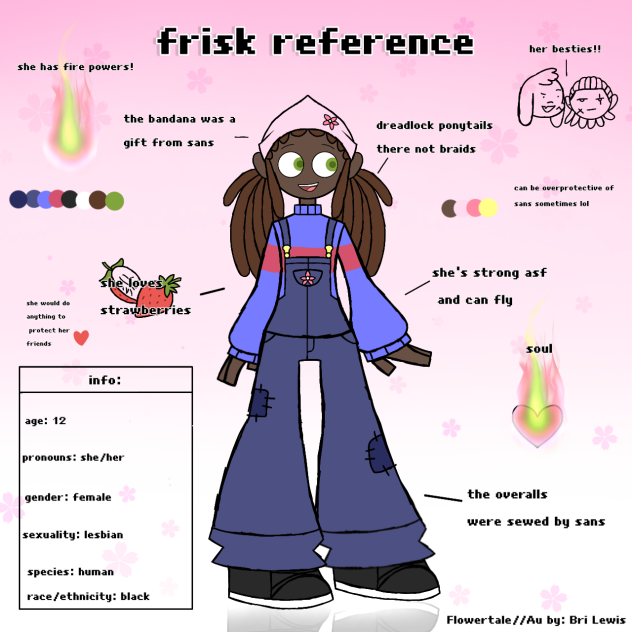 frisk reference(info Flowertale Au)