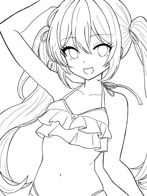 線画 ＊ 塗ってください ［50］