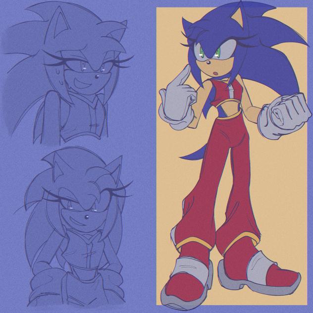 Genderbent Sonic🩵