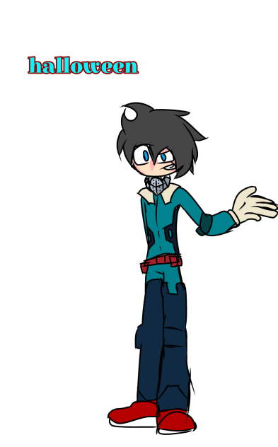 hoakin con disfraz de izuku midoriya