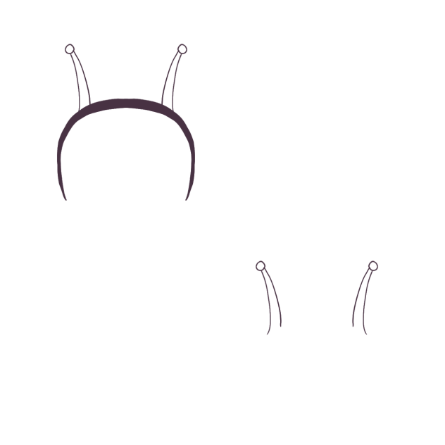 Alien headband transparent ibisPaint