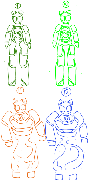 The 8-bit gods lost Guard sketches 3