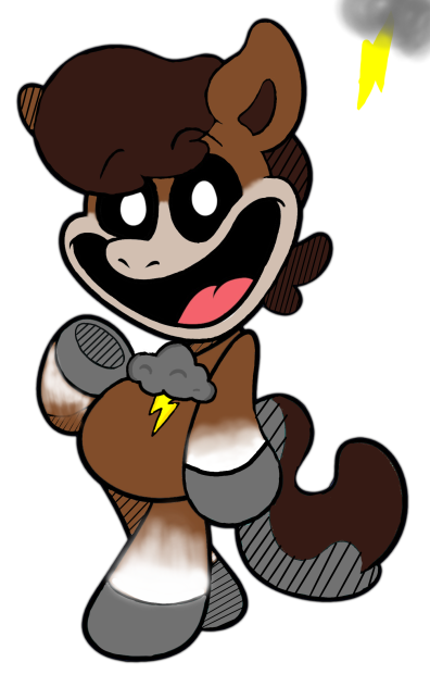 New smiling critter storm horse