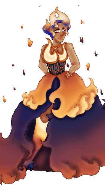 Fire Dress Design