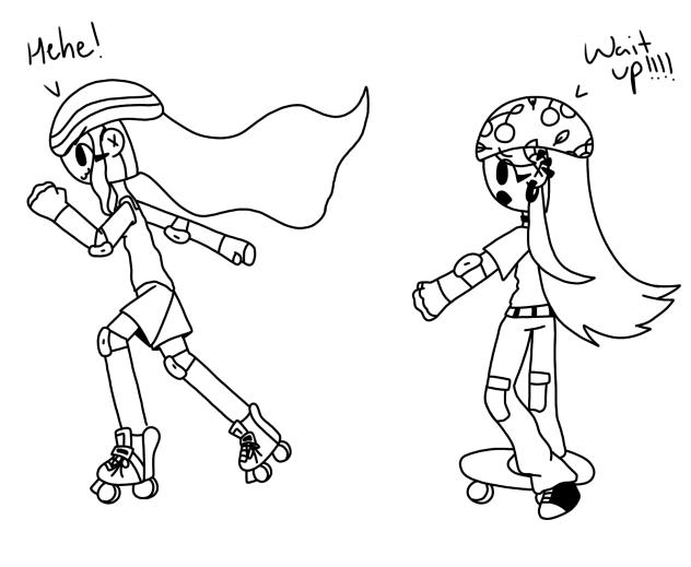 Daisy and Alex hanging out WIP