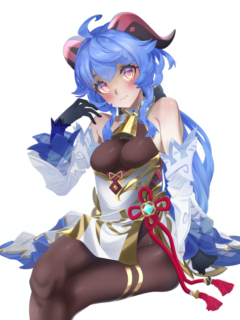 原神　甘雨2 (線画)3