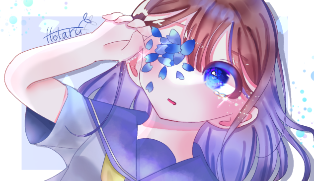 💙塗ったよ💙