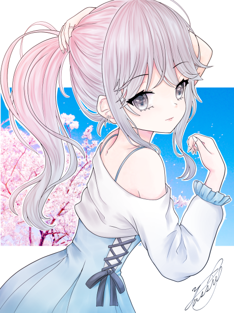 🌸💙🤍
