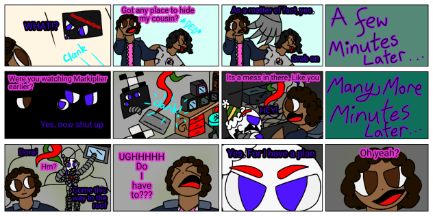 Run away bin (Louise's FNaF roleplay)p2.