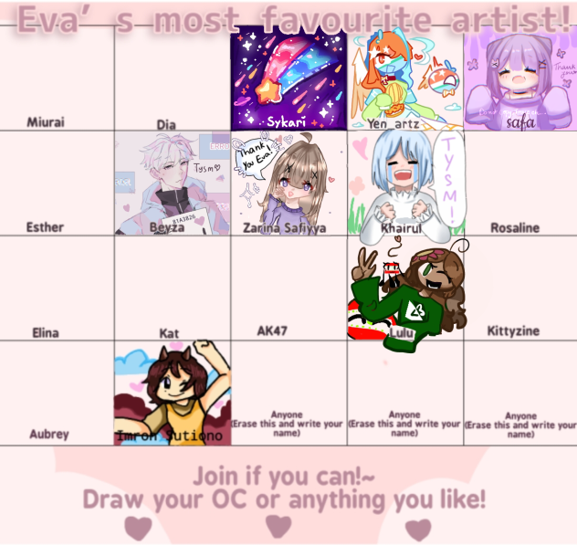 Eva's favourite artists collab