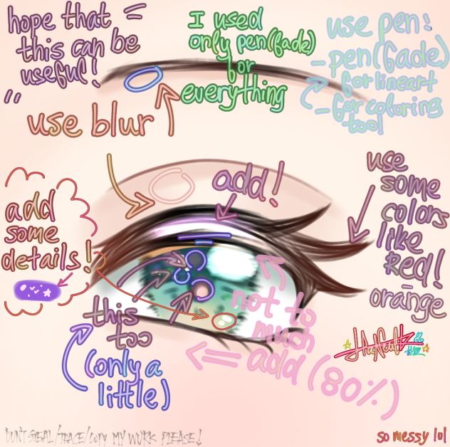 how to draw eyes!
