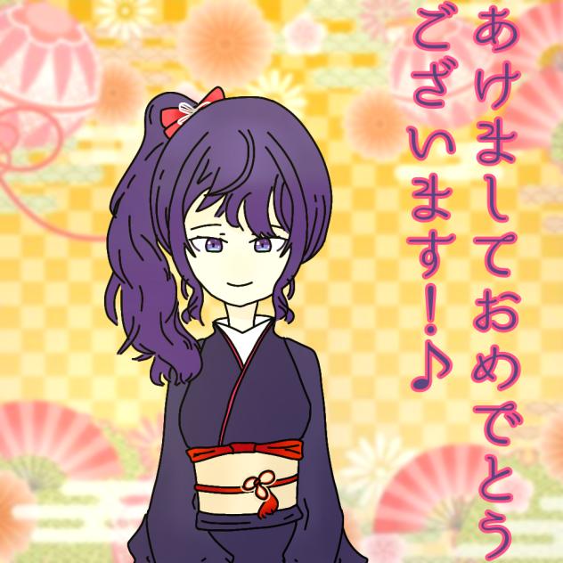 あけおめイラスト！まふゆちゃん！