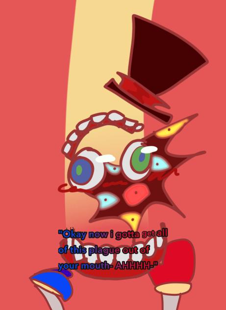 the bacteria is getting possessed thing