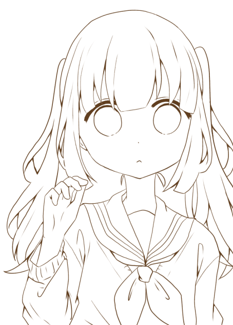 ツインテちゃん 線画