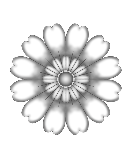 White flower simple