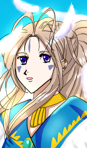 #アニメ#ああっ女神さまっ#ベルダンディ#描いてみた